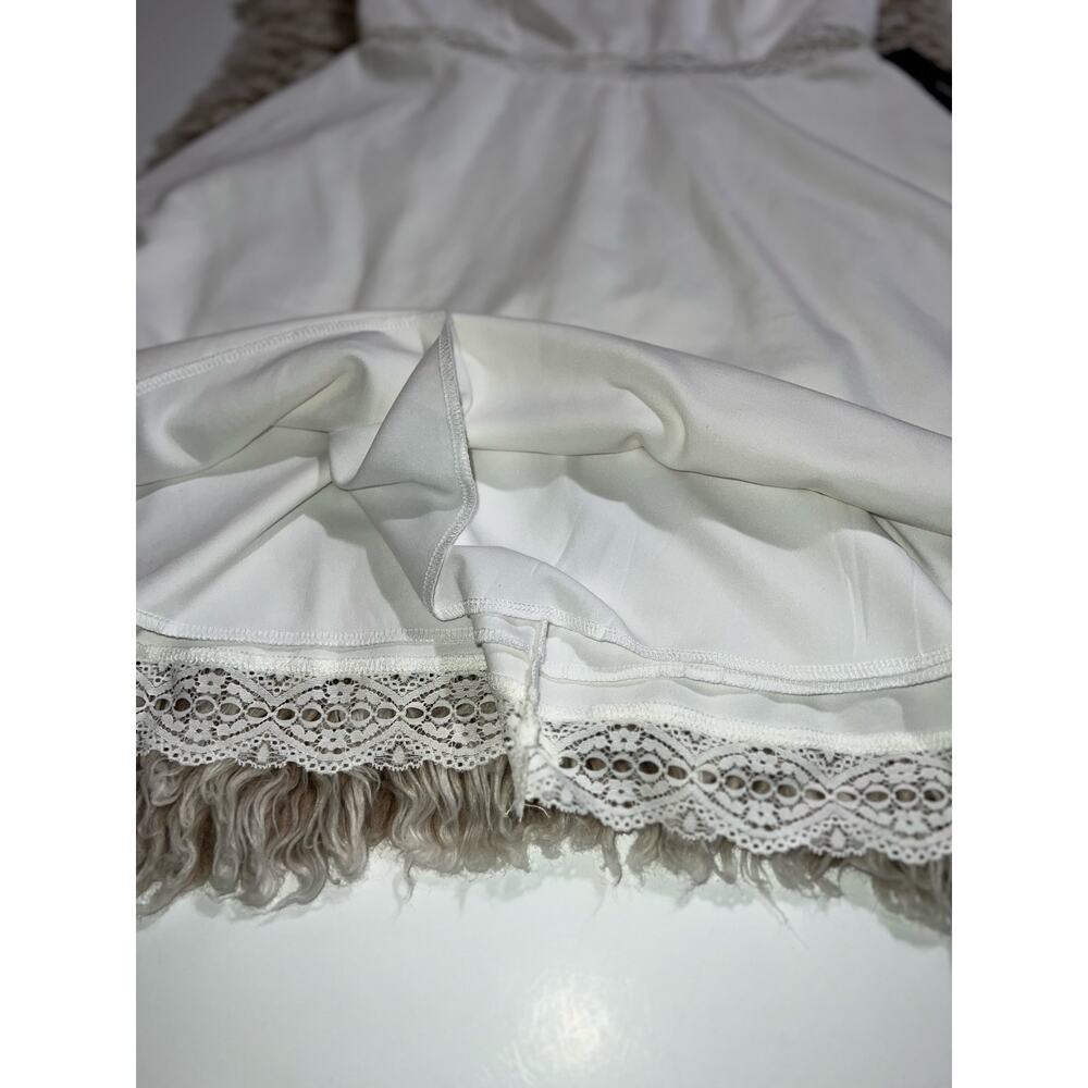 Lulus women’s New white halter reach out my hand skater dress - Picture 10 of 15
